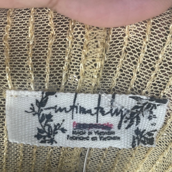 NWOT Free People Intimately Gold Rush in Rose Gold Combo Long Sleeve Sizes XS&S - Picture 6 of 6